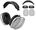 SOULWIT Schutzset für AirPods Max 2/1 (2026/2024/2020, USB-C/Lightning), Kopfband Stirnband Headband Abdeckung + TPU-Schutzhülle + Silikon Ohrpolster Schutz Abdeckung, Schweißresistent, Waschbar