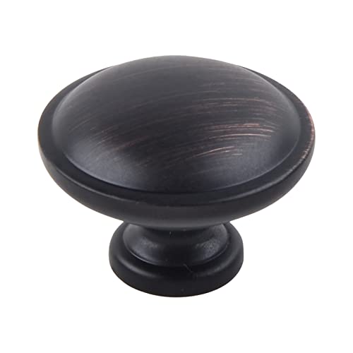 1-1/4 In. Oil Rubbed Bronze Traditional Round Mushroom Cabinet Knob 10-Pack #TOP1