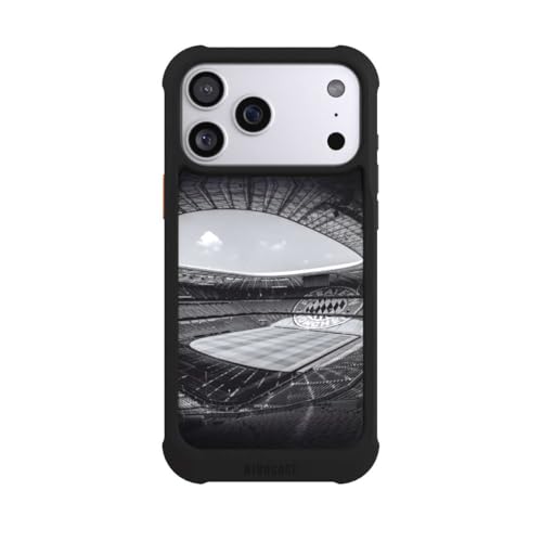 Coque iPhone 17 Pro Max antichoc noire FCB pour supporter