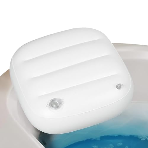 Huehkir Cojín de Bañera | Asiento Elevador Inflable para Hidromasaje,Cojín de Soporte para Bañera de Sentado para Mujeres Hombres y Bebés Uso en Piscina al Aire Libre Cuarto de Baño Hogar y