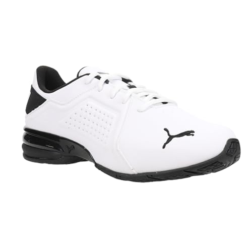 Image of Puma Mens Viz Runner Puma Black-Puma White Running Shoe