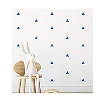 StickerDeen | Triangle Arizona Style Polygon Shape Decoration Removable Window, Furniture, Nursery Wall Art Vinyl Decal Stickers Gift | (Pack 80) ( Black