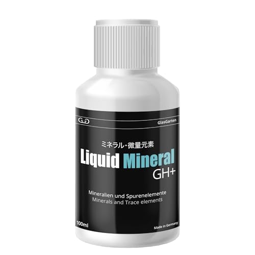 GlasGarten Liquid Mineral GH+ | 100ml - sel minéral Liquide pour Le Traitement et la reminéralisation de l'eau osmosée, de l'eau de Pluie, de l'eau Douce du Robinet & de l'eau déminéralisée