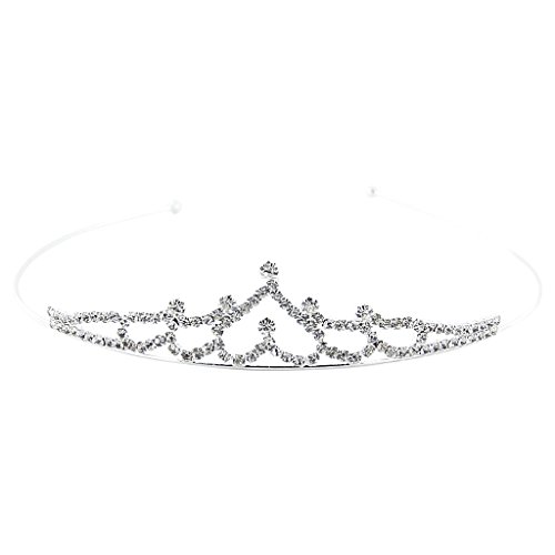 SODIAL(R) Wedding Party Bridal Bridesmaid Flower Girl Heart Crown Headband Tiara