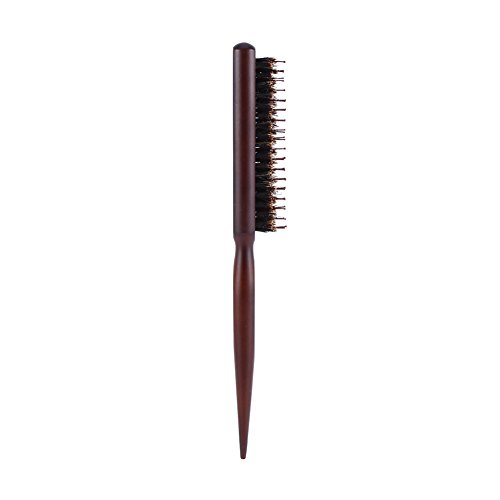 Setole di cinghiale spazzola per capelli con manico in legno Brown Styling pettine parrucchiere Strumento