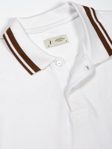 Image of Thomas Scott Men's | Solid | Half Sleeve | Regular Fit | 100% Cotton | Polo Collar | Button Closer | Casual Tshirt