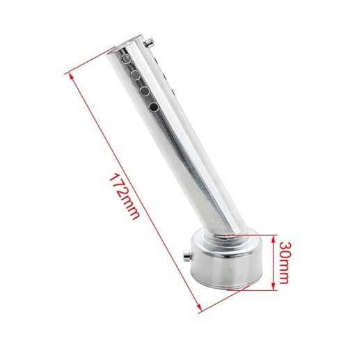 Tubo de escape para motocicleta de 48mm con silencioso intermedio MB-TP088 6