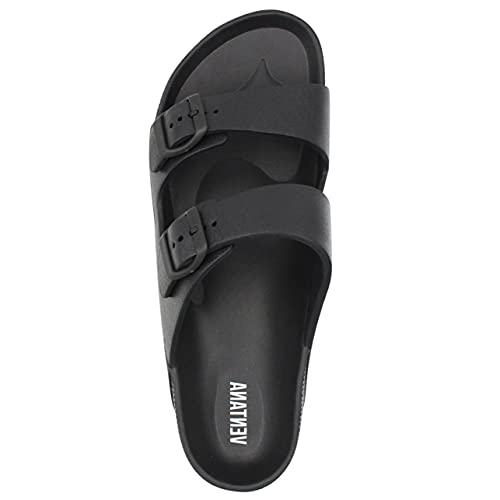 Men's Double Buckle Slides Summer Sports Sandals3