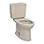 TOTO Drake Two-Piece Elongated 1.6 GPF Universal Height TORNADO FLUSH Toilet with CEFIONTECT, Bone - CST776CSFG#03