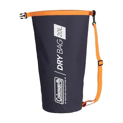 Sevylor Dry Bag 20L | Waterproof Backpack with Double Shoulder Strap | 20 Litre | Coleman Collection | Backpack for Swimming, Kayaking, Boating, Fishing, Travel, Cycling, Beach Cover