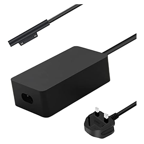 Surface Book Charger Adapter, 127W 15V 8A Power Supply Compatible Surface Laptop Studio, Surface Pro 8/Pro X/Pro 7/Pro 6/Pro 5/Pro 4/Pro 3, Surface Laptop 4/3/2/1, Surface Go 3/2/1 Cover
