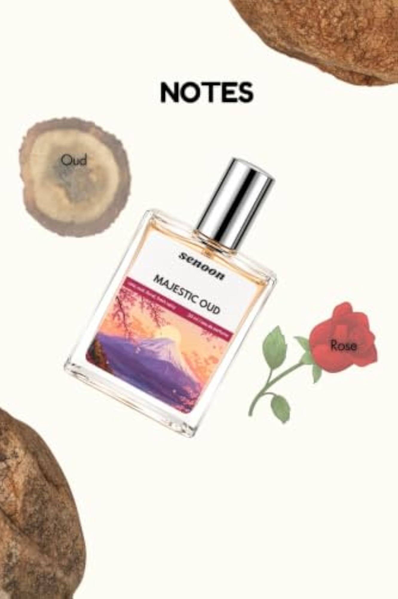 Majestic Rose & Oud Wood Eau De Parfum, 50ml