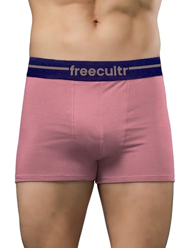 Image of Freecultr Men's Cotton Trunks | Breathable & Moisture Absorbing | Soft Comfort Fit | Everyday Innerwear
