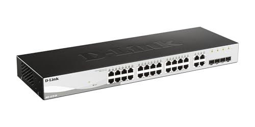 Switch Web Manageable D-Link DGS-1210-24/E pour réseaux d'administration