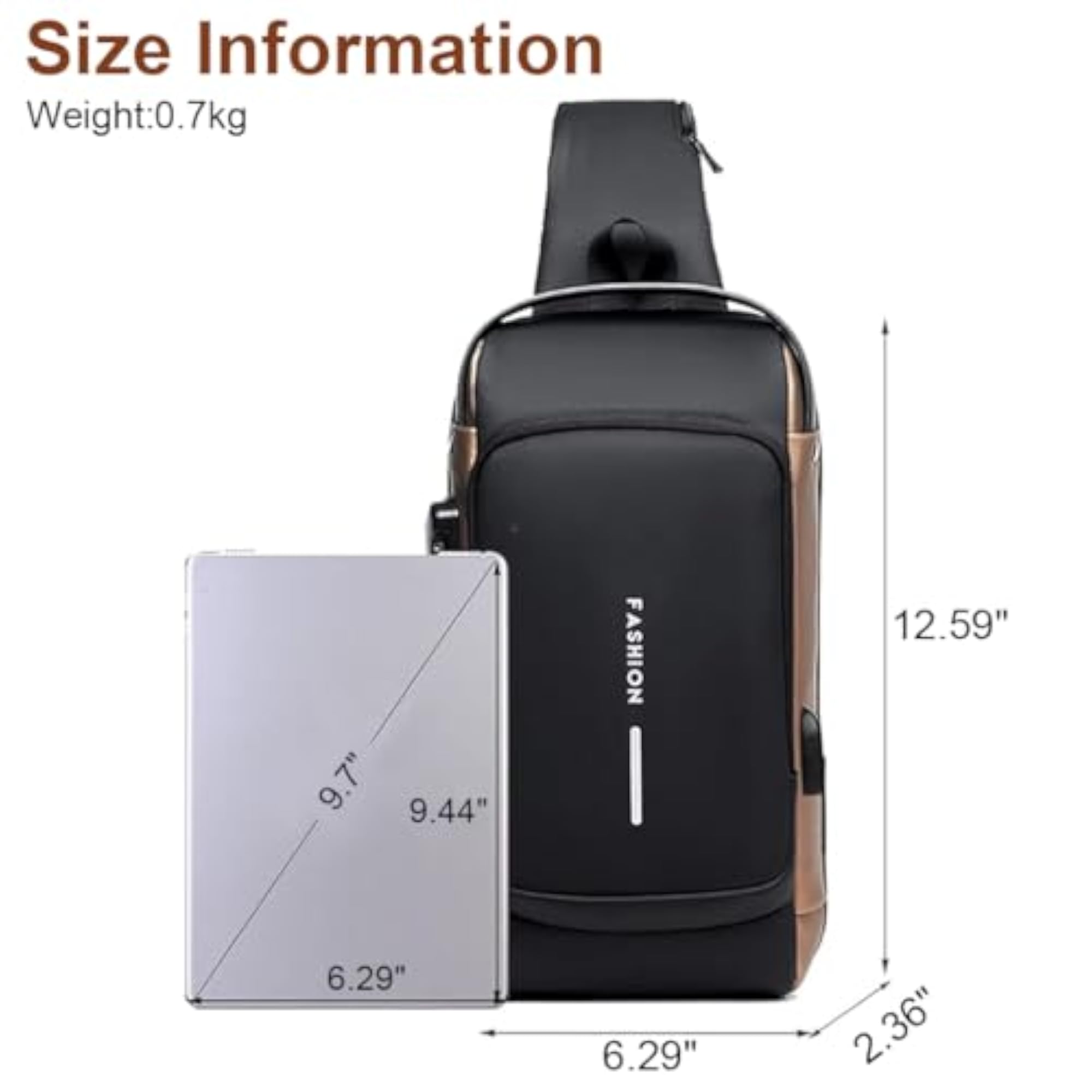 Chest Bag Waterproof Oxford Cloth Password Lock