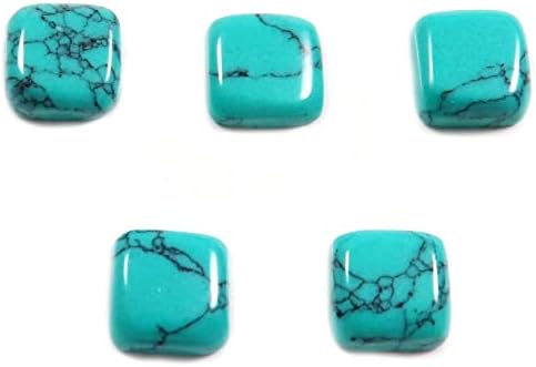 Turquoise Lab-D01Created Gemstone 5 Pcs Wholesale Lot 6.35Cts Gtc398-D01B09LVMZ6