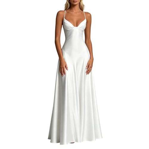 Robe de demoiselle d'honneur en satin dos nu de haute couture pour mariage élégant