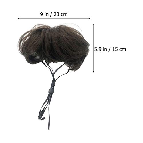 ULTECHNOVO Peruca Marrom Traje Do Gato Do Cão Acessórios Para O Cabelo Syethetic Traje Animal de Est