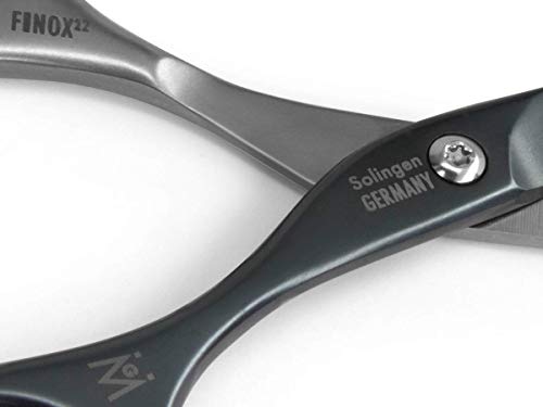 GERMANIKURE Tower Point Cuticle Scissors - Self-Sharpening FINOX22 Titanium Coated Stainless Steel Professional Manicure Tools in Leather Case - Ethically Made in Solingen Germany - 2705