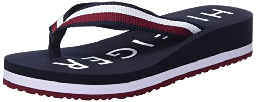 Tommy Hilfiger Women's Flip-Flop, Rwb, 10 #TOP29
