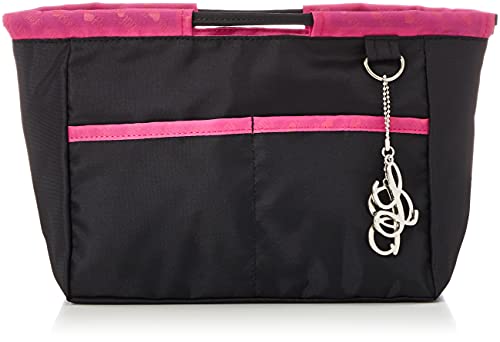 [カバンの中身] リバーシブル バッグインバッグ リルビー レギュラー パーティーブラック(パーティブラック/ピンク)