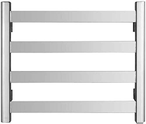 SCLHouiX El último Calentador de Toallas de cuarta generación, toallero eléctrico de 4 Barras, Calentador de Toallas de Acero Inoxidable montado en la Pared, 19,7 x 16,5,HardWire