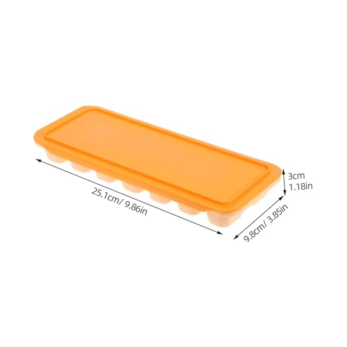 VICASKY 2 cubiteras naranja para hielo fácil uso miniatura 2