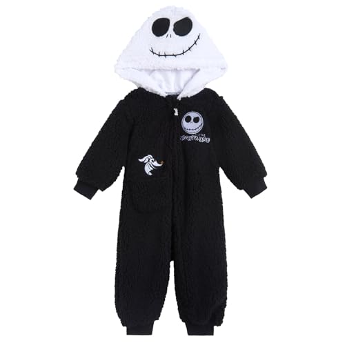 Image of Disney Winnie the Pooh Mickey Mouse Lilo & Stitch Jack Skellington Monsters Inc Baby Zip Up Coverall Newborn to Infant Sizes