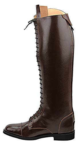 Women Ladies Florance Field Horse Riding Boots Stylish Fashion Equestrian Brown4