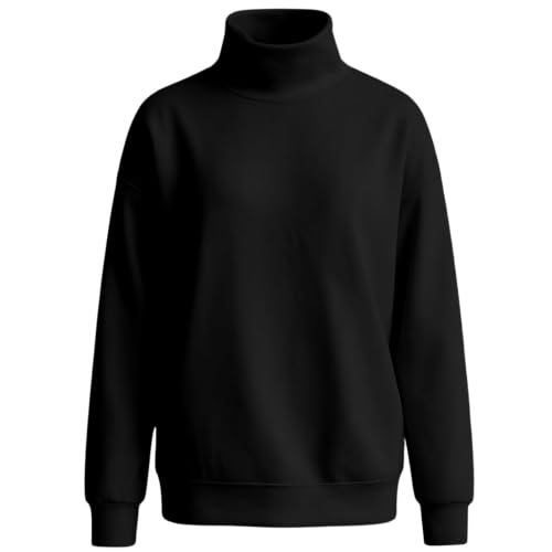 Mock Neck Tops for Women Oversized Turtleneck Sweatshirt Casual Long Sleeve Pullover 2026 Fall Fashion Clothes - image 3