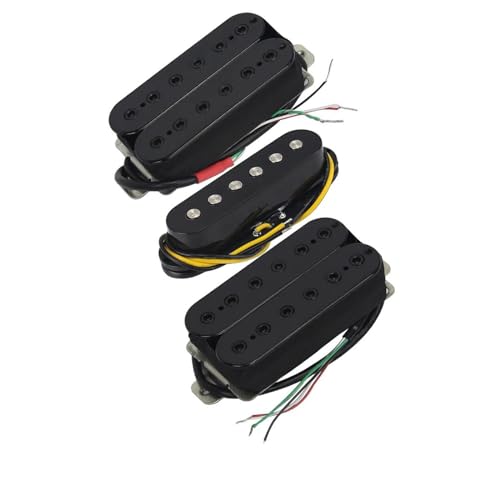 エレキギターのピックアップパーツ 3 個ダブルコイルハムバッカーピックアップシングルコイルピックアップセラミックマグネット HSH エレキギターギター用(2)