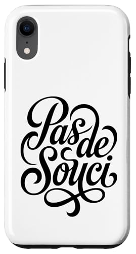 Pas de Souci French No Worries�X�N���v�g�f�U�C�� �X�}�z�P�[�X iPhone XR �p