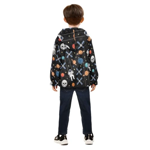 Space Astronaut Boy Winter Coat Thick Snow Jacket for Toddler Boy 3T4