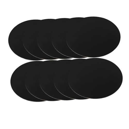 VALICLUD 10pcs Round Cake Drum Boards Corrugated Paper Base for Cake Display Non Stick Grease Resistant for Birthday Wedding and