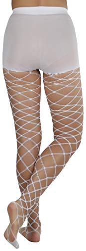 Image of ToBeInStyle Women's Large Mesh Fishnet Patterned Pantyhose Tights
