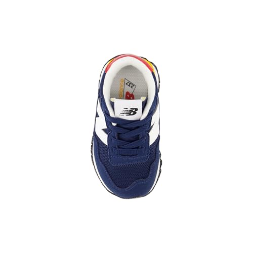 New Balance Kids 237 Bungee Sneaker, NB NAVY/VARSITY GOLD, 2 W Infant (0-12 Months)4