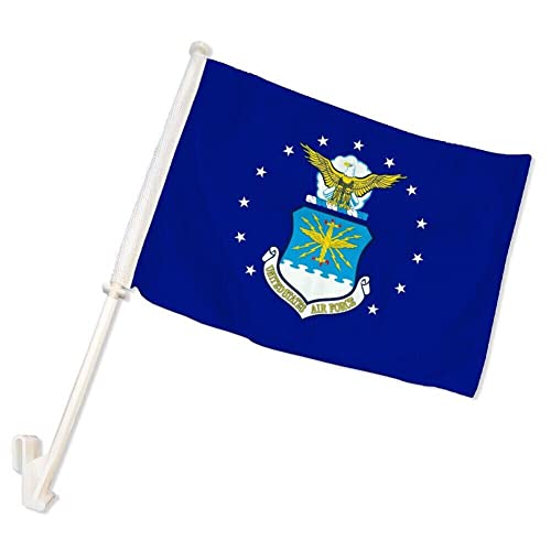US Air Force Double Sided Car Flag US Air Force Car Window Flag