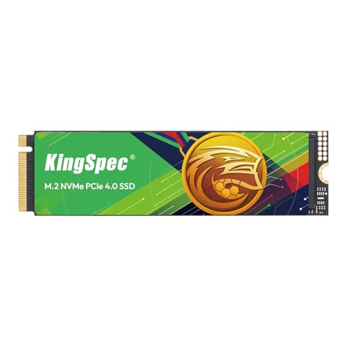 KingSpec SSD M.2 NVMe PCIe Gen4, fino a 7400 MB/s di lettura, edizione Championship, 3D NAND Flash, ideale per PS5, PC da gioco e laptop (2 TB)