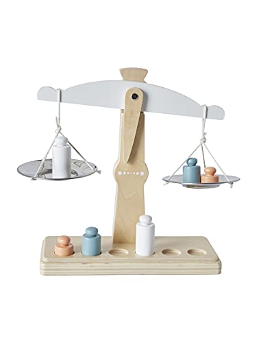 Vertbaudet Kinder Waage mit Gewichten aus Holz Mehrfarbig ONE Size – Bild 3