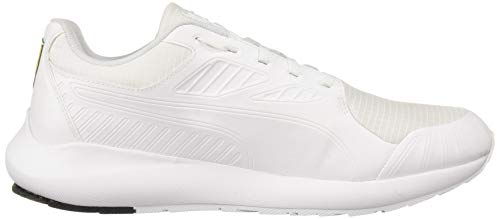 PUMA PUMA Men's Scuderia Ferrari Evo Cat 2 Sneaker, White, 13 M US