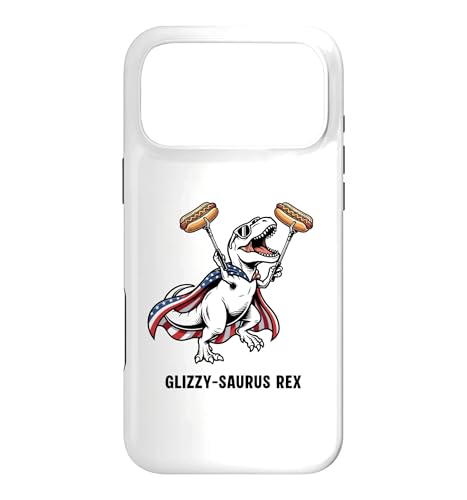 Funny T-Rex Glizzy-Saurus Rex Patriotic T-Rex USA �z�b�g�h�b�O �X�}�z�P�[�X iPhone 17 Pro Max �p