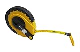 66Feet Fiberglass Measuring Tape, Dual-Sided Measuring Reel with Feet and Meters, for Sports, Landscaping, Building, Masonry, Carpentry, Contractor Engineer's Measuring Tape 20M