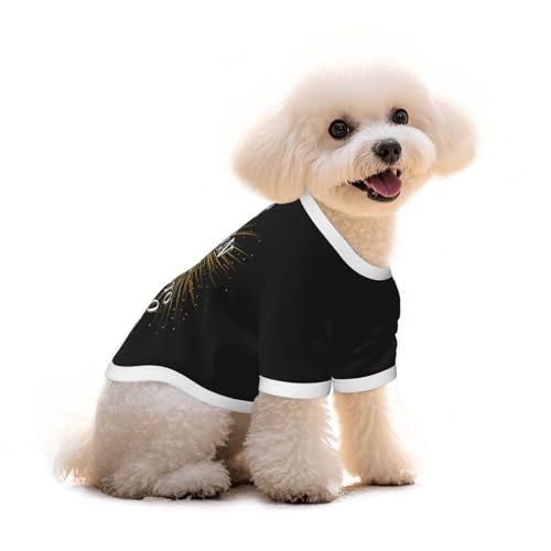 Personalisiert Hundemantel T-Shirt – Mit Bild, Text, Namen oder Logo, Selbst Gestalten, Hundekleidung, Hundekostüm, Personalisierte Hunde Kleidung, Tierliebhaber S