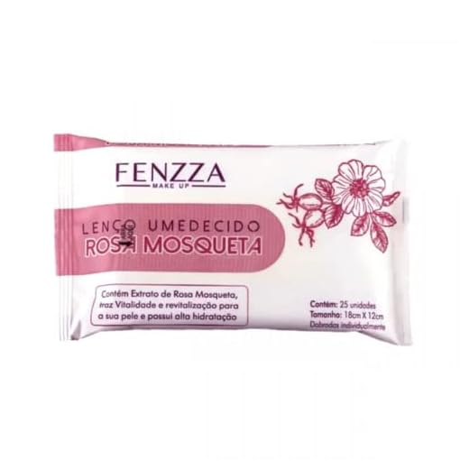 Fenzza Lenço Umedecido Rosa Mosqueta 25Un Fz50016