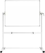 VIZ-PRO Double-Sided Magnetic Mobile Whiteboard, 48 x 36 Inches