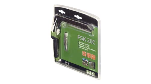 Miniatura 4 de Salki Grapadora Cercas Fsk20c Con Cargador - Grapadora Para Vallas Y Mallas Con Cortador De Alambre Incorporado De Hasta 3mm De Espesor, Compatible Con Grapas Anilladas 20 Y Hr22