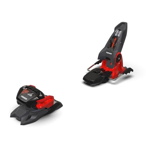 Marker Jester 16 Ski Bindings - Unisex Adult Lightweight Durable Stable Magnesium 6-16 DIN Range Freeride/Freestyle Skiing Bindings, Universal Boot Sole Compatibility, Anthracite/Black/Red, 120mm