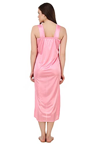 Image of Fasense Women's Satin Maxi Casual Regular Nightgown