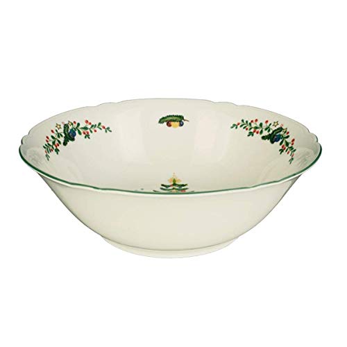 Seltmann Marieluise Weihnachten Schüssel, Porzellan, Grün, 23 cm