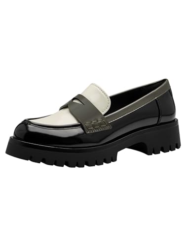 Tamaris Damen Slipper Vegan; Olive Combined, EU 39